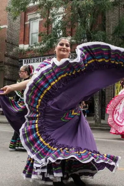 Ladies dancing with big skirts