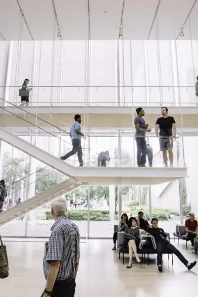 People inside building at the Art Institute of Chicago