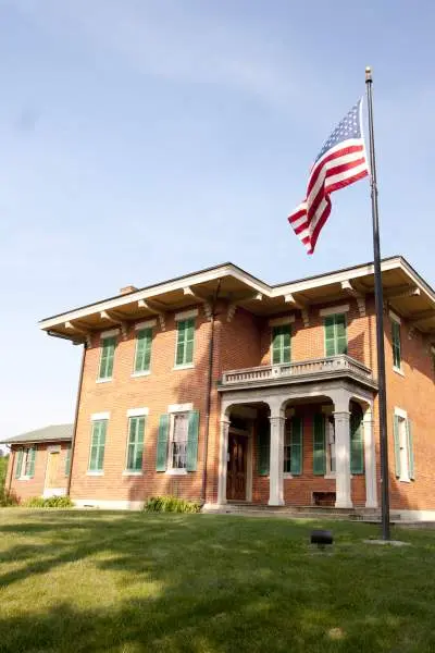 Exterior of Galena U.S. Grant Museum during summer.