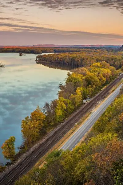 A road along a river